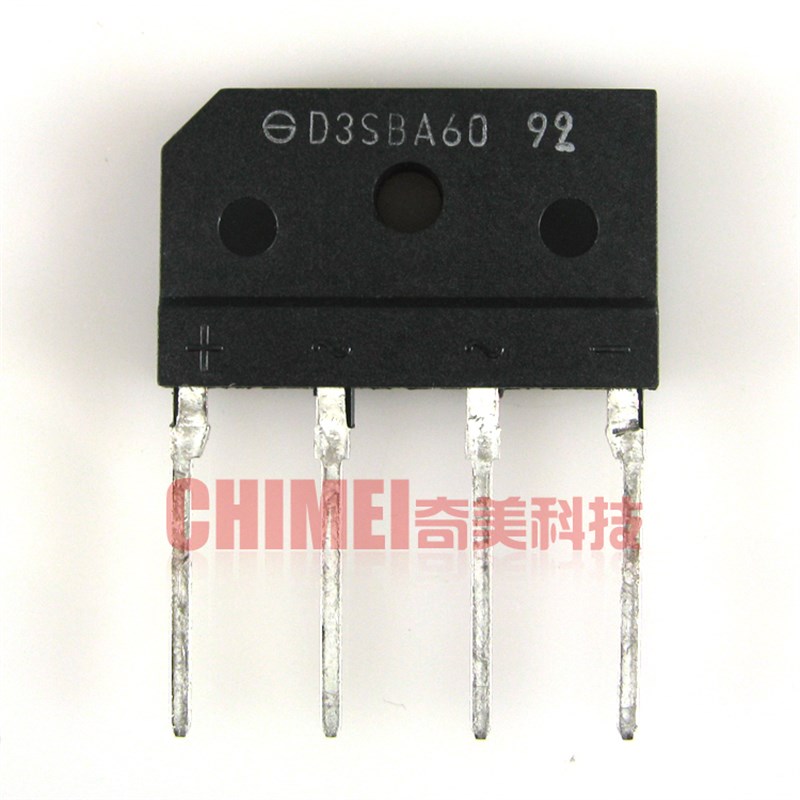 【全新】D3SBA60 整流桥堆 3A 600V 排桥 扁桥 电子元器件 零配件
