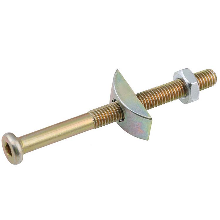 M8偏心轮螺丝三合一连接件家具五金童床三合一拼装件锤仔螺母配件