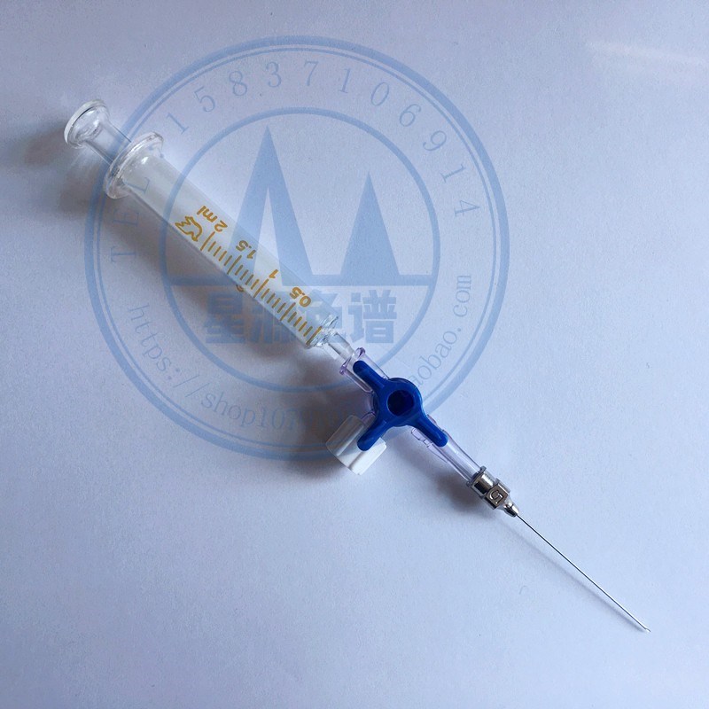 2ml带开关阀玻璃针筒气相色谱取样针管气密性取气体/液体取样针筒