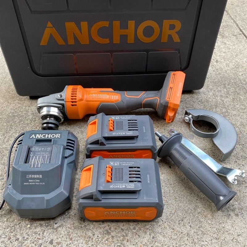 铁锚ANCHOR安靠20V无刷角磨机手持式金属切割瓷砖电池充电器砂轮
