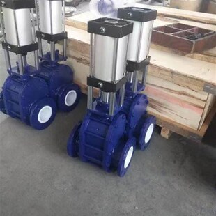 10C气动陶瓷双闸板阀气动陶瓷双插板阀气动输灰出料阀DN80 Z644TC