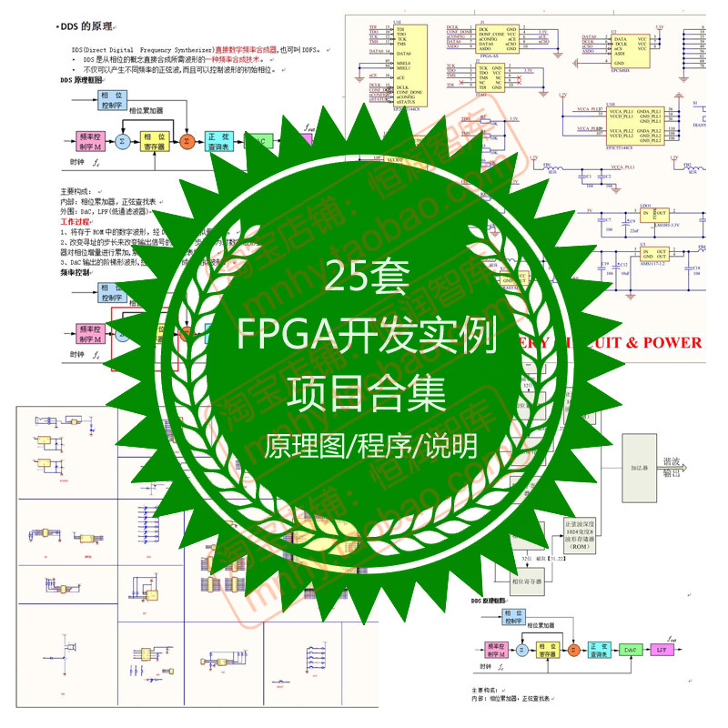 FPGA开发实例项目合集滤波器设计控制器传感器通信波形原理流程图