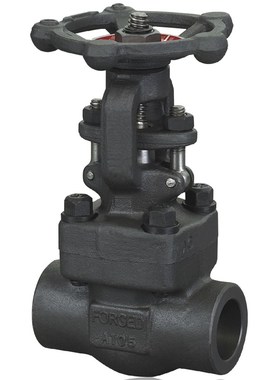 J61H-16C 150LB-800LB焊接式锻钢截止阀材质A105N锻钢黑皮截止阀