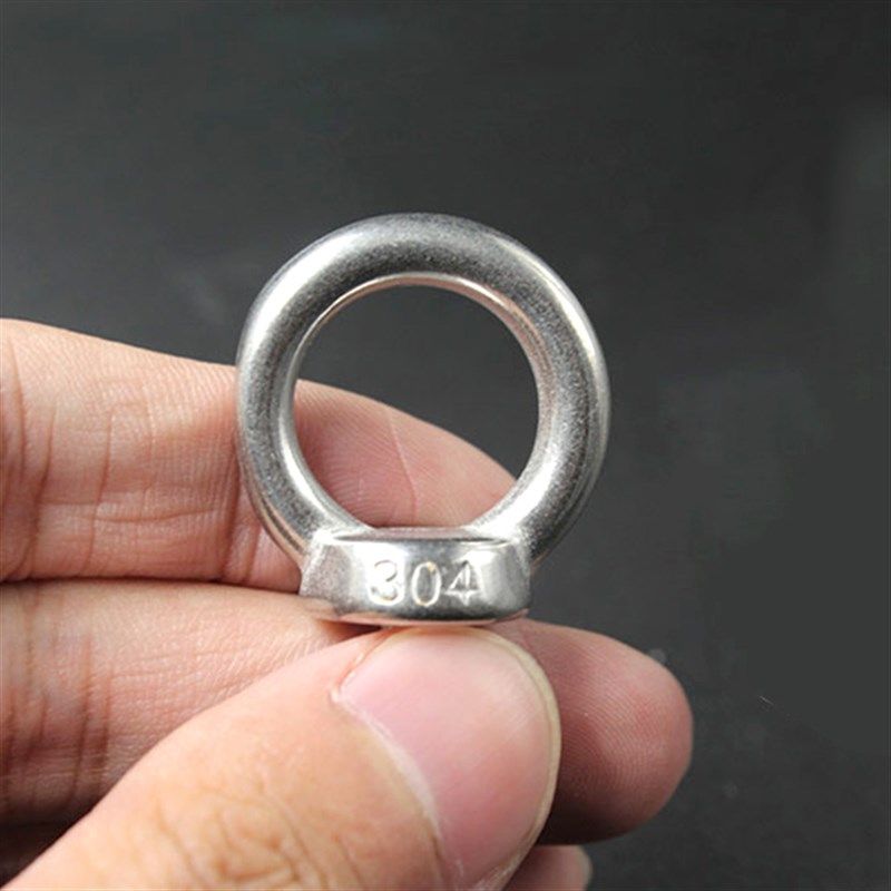 国标304不锈钢吊环螺丝加长螺栓O型环形起重螺丝钉M3M4M5M6M8-M24