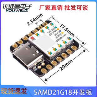 SAMD21G18 uno开发板系统板微型控制器Seeeduino XIAO高主频48MHZ
