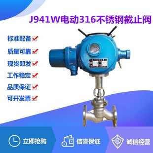J941W 900耐酸碱腐蚀蒸汽阀 25R电动316不锈钢法兰截止阀DN15
