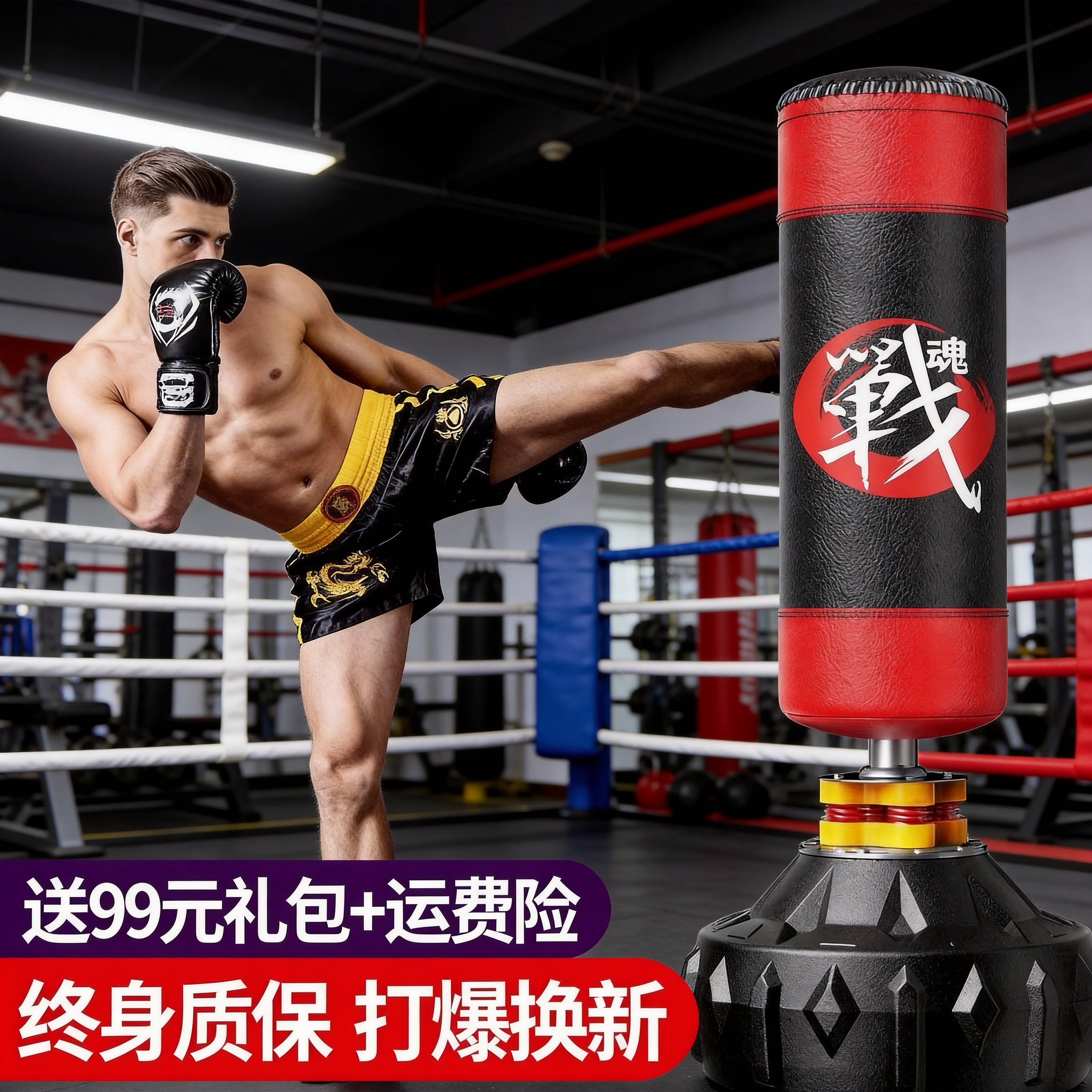 德国拳击沙袋立式家用训练器材