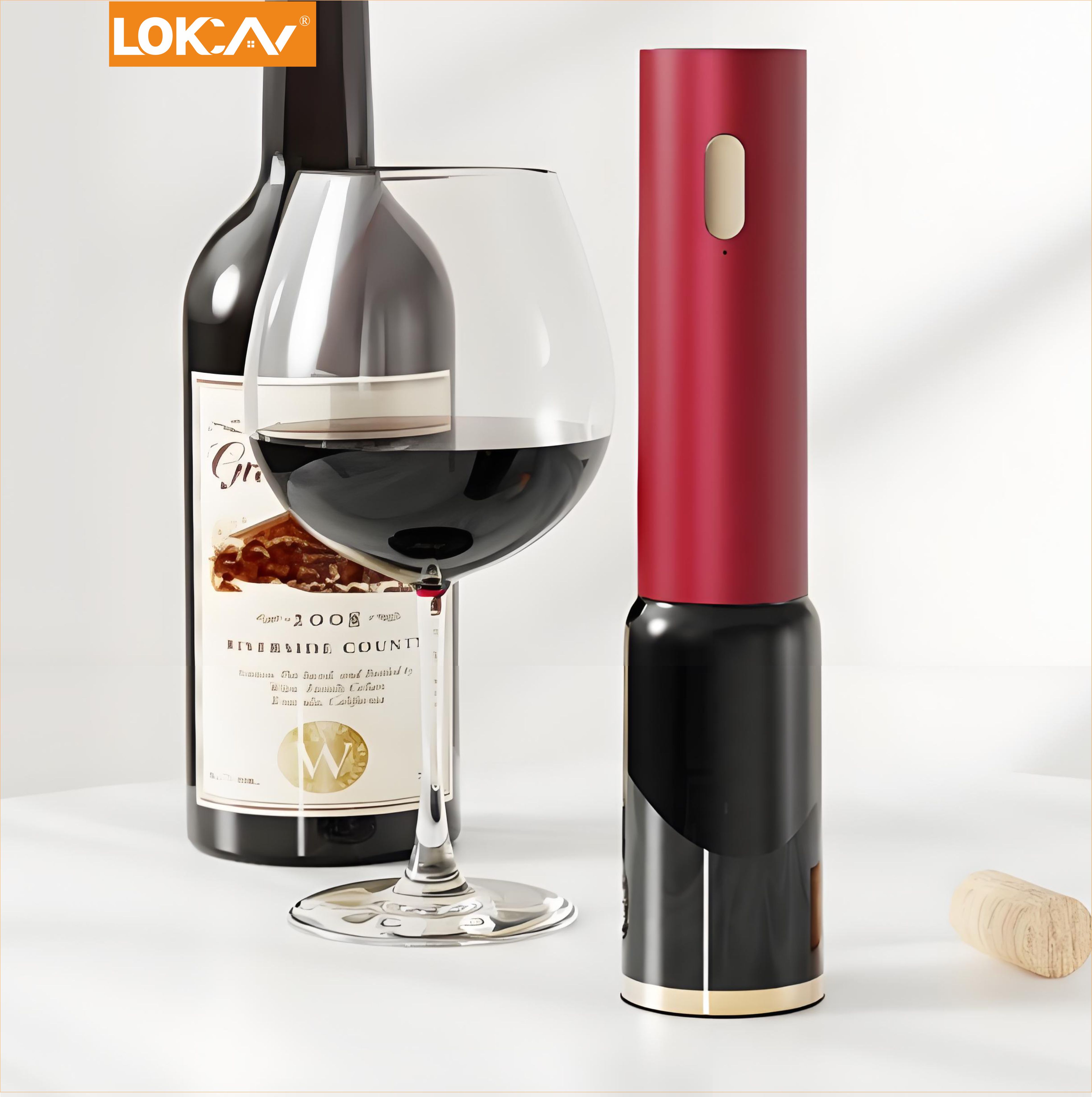 电量显示红酒葡萄酒塞电动开瓶器