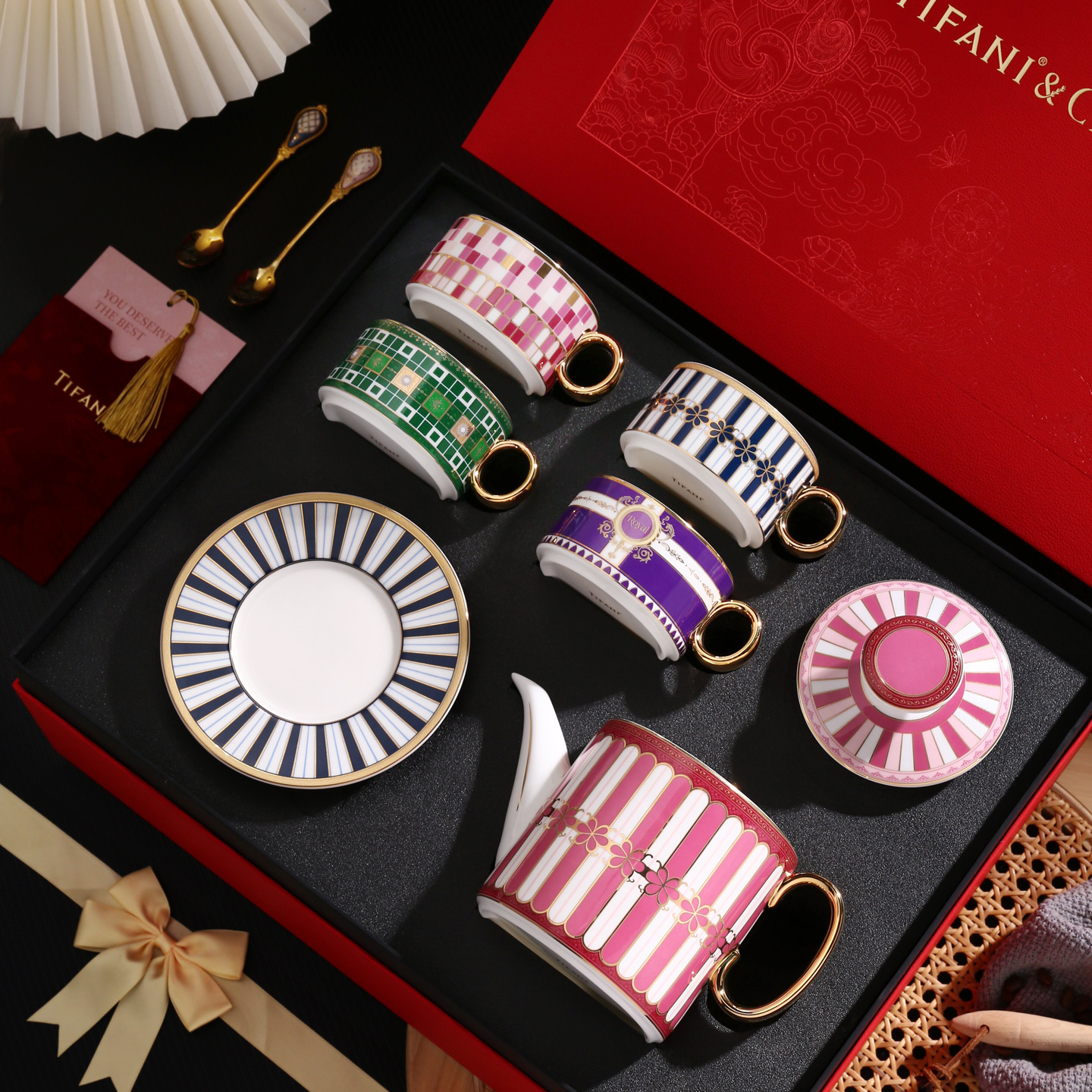 缇法尼下午茶茶具礼盒套装高档