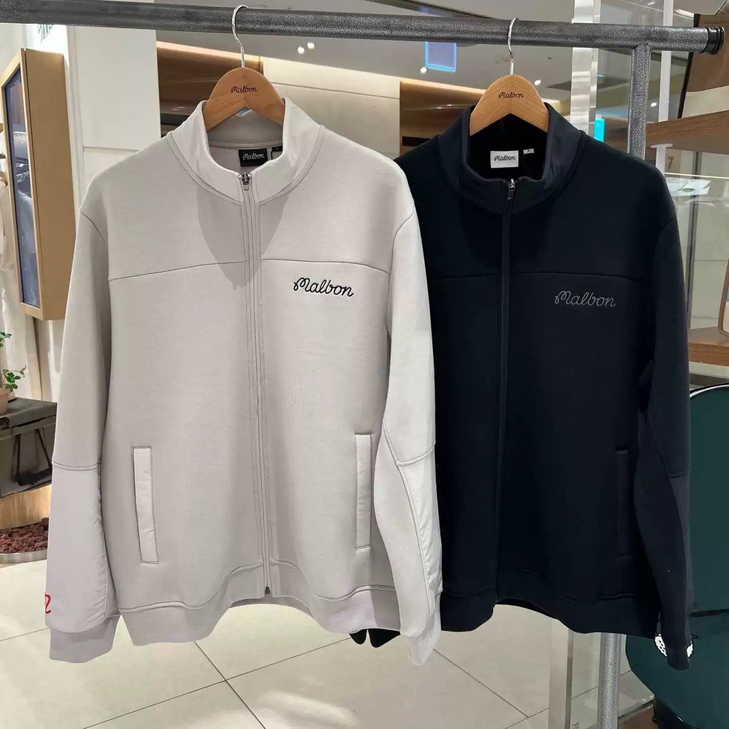 韩国原单MALBON高尔夫服装男款时尚百搭运动休闲速干潮流长袖外套