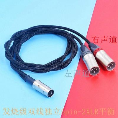 Naim Nova转接线CD功放五针DIN-5芯4针转RCA双莲花2XLR平衡音频线