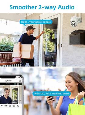 雄迈户外360度4G家用WIFI手机对讲云台网络球机山林鱼塘IPC摄像头