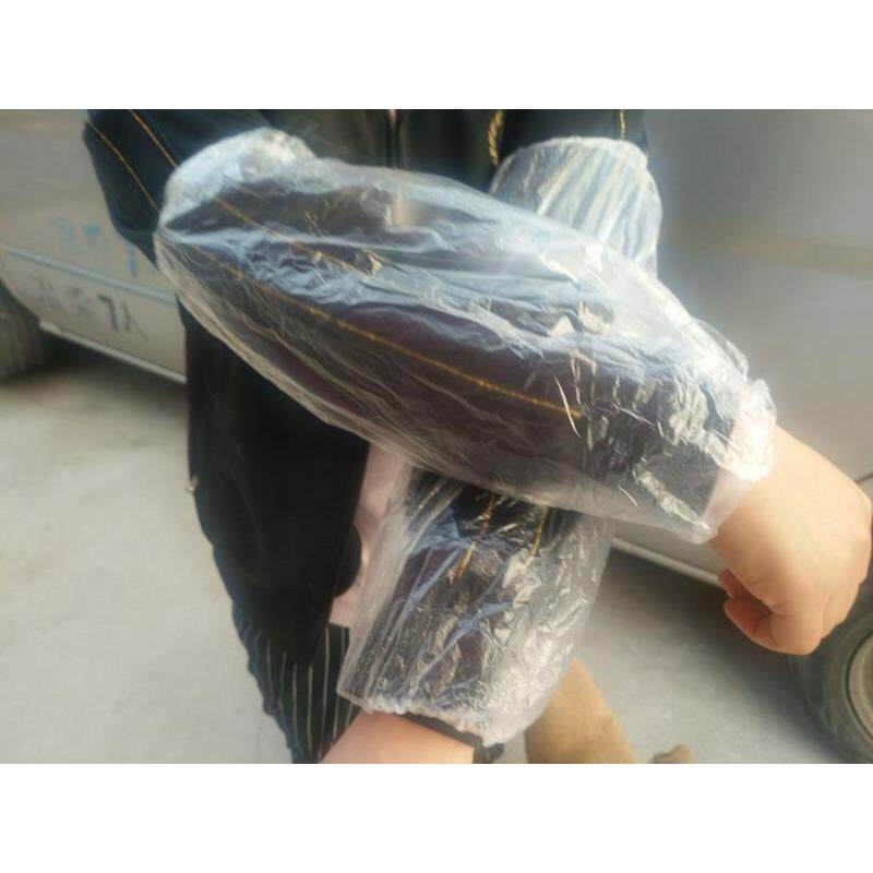 一次性套袖加厚特厚塑料透明防水防油袖套厨房清洁护袖5包免邮