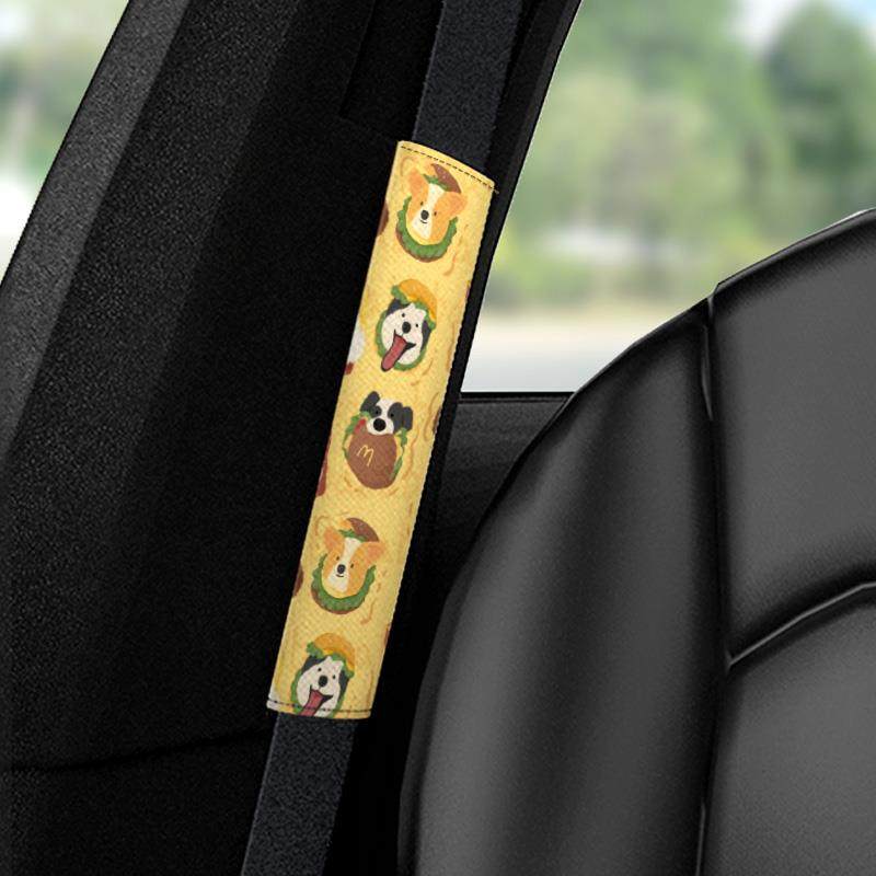 INKI x 呦呦铃儿 猫猫狗狗汽车安全带护肩套装饰高级感保险带