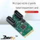 M.2转SATA硬盘转接卡免驱ASM1061 M转SATA3.0扩展WIFI口 KEYB