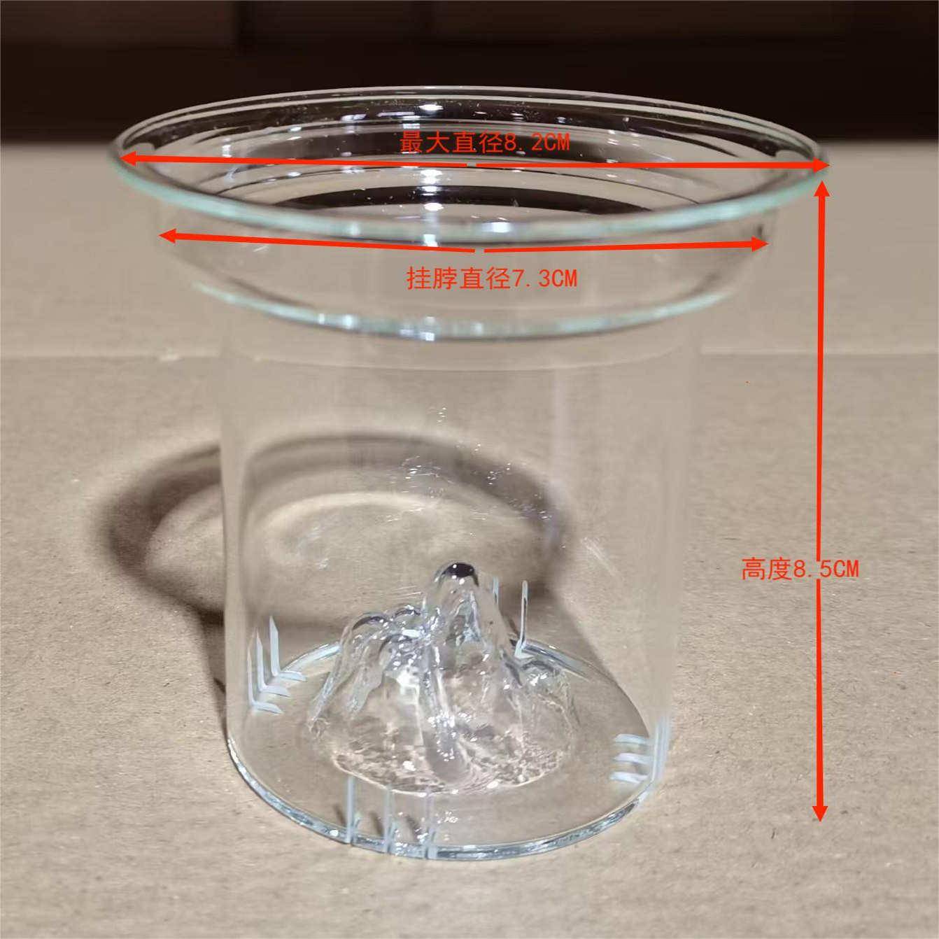 2只装高硼硅茶壶漏玻璃盖内胆茶水分离器藏山公道杯功夫茶具