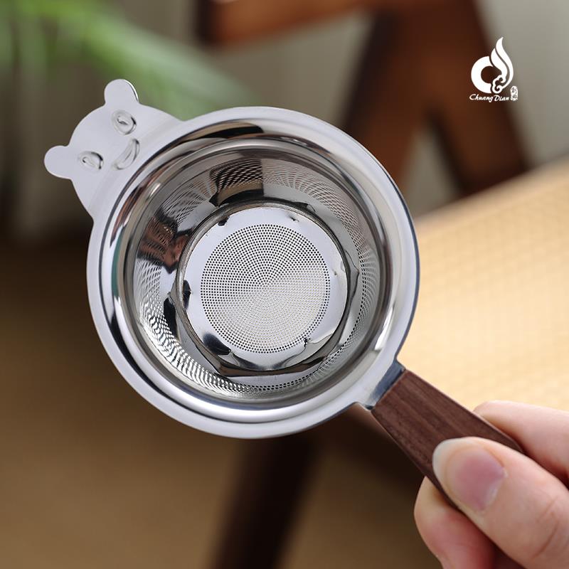 创典新款茶漏304不锈钢过滤网茶叶滤茶器网架茶隔功夫茶具配件茶