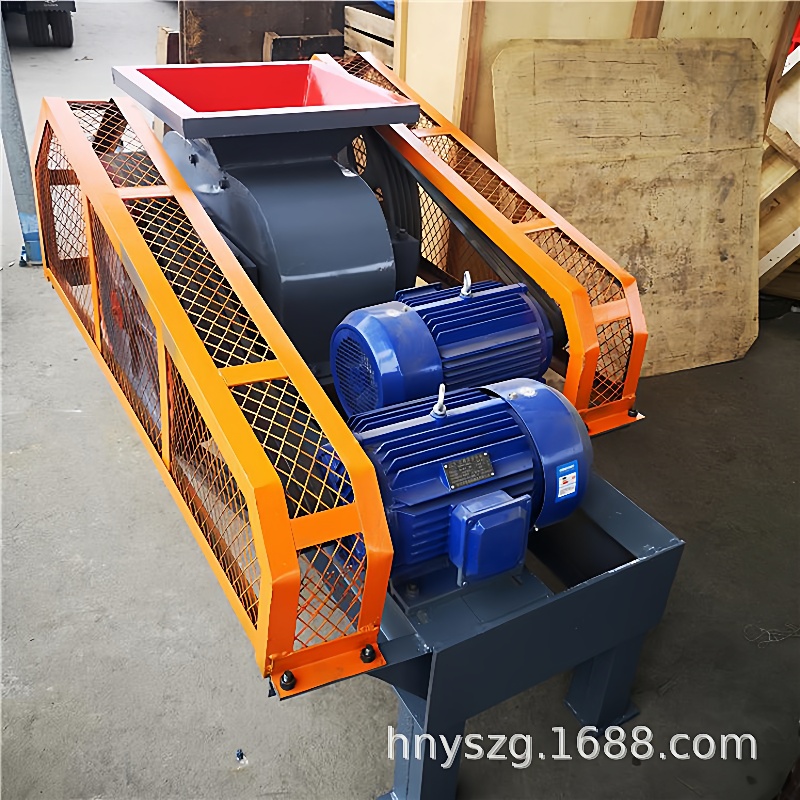 小型煤炭粉碎机砂石厂河卵石花岗岩对辊破碎机花米石双辊制砂机