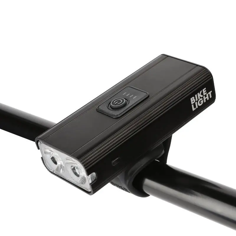 自行车前灯t6带电量显示车灯近远光山地自行车充电前灯