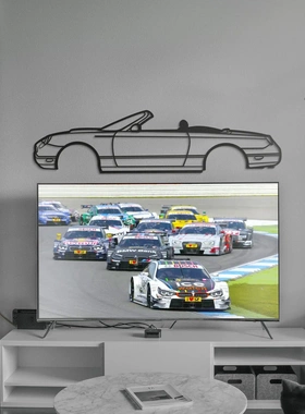 2005雷鸟可转换金属轮廓汽车黑色剪影墙面装饰适于客厅车库壁挂