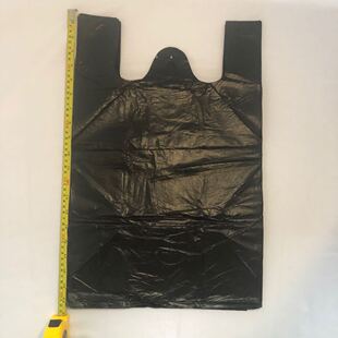 家用黑色手提背心式 垃圾袋3252m小号办公室厨房塑料袋定制