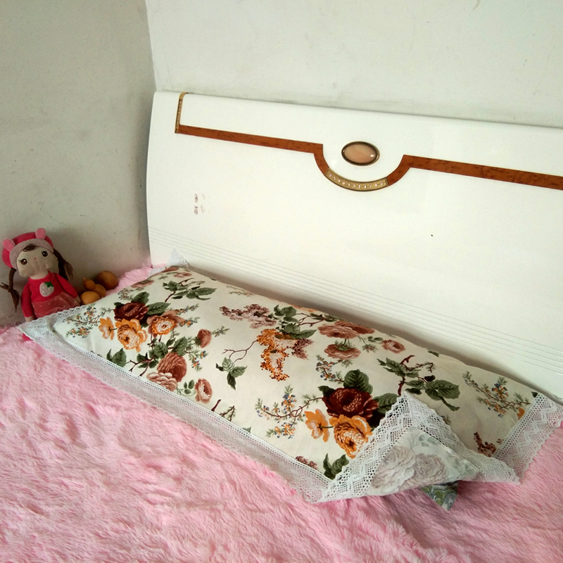 粗布双人枕巾吸汗耐磨情侣枕巾