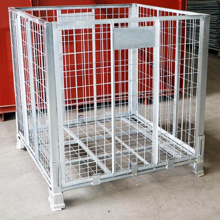 瓶胚笼折叠式电镀锌轻型仓储笼可堆叠角钢仓库笼不带门金属网箱,五金/工具,仓储笼,淘宝优惠券,粉丝福利购,淘宝优惠卷