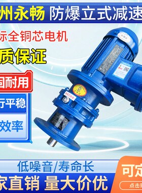 防爆分体式摆线针轮减速机常州国标全铜芯全铜线BWDXWD带法兰卧式