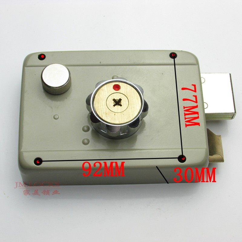 老式盼盼防盗门锁 盼盼边锁A1076D切边 AFS外装门锁十字锁 通用型