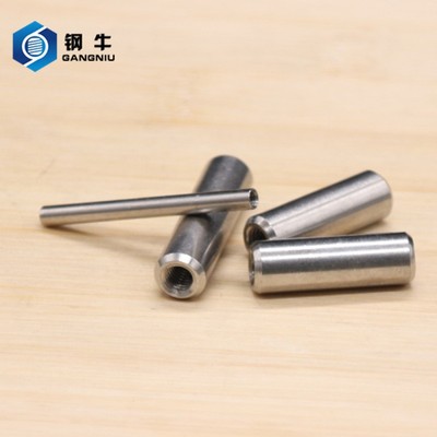 GB120内螺纹圆柱销不锈钢304攻牙销子定位销带螺纹销钉M4到20现货