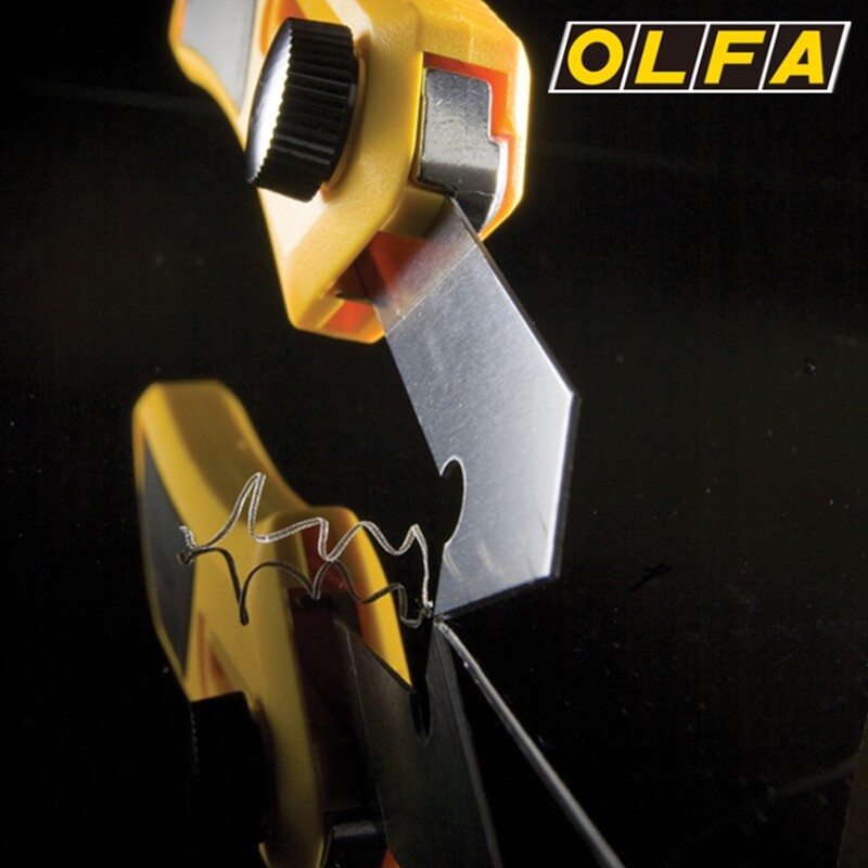 日本OLFA钩刀PC-L亚克力塑胶切刀有机玻璃塑料板勾刀割纱刀玻璃刀