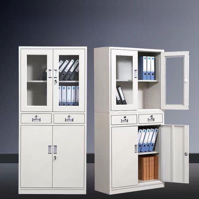 铁皮储物柜*家用档案文件柜*钢制资料收纳柜财务凭证办公室矮柜书