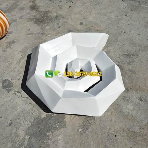 户外玻璃钢螺旋型海螺广场主题公园创意玻璃纤维海洋生物美陈雕塑