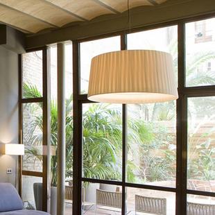 北欧风现代简约客厅卧室餐厅饭店灯服装 饰吊灯 店衣帽间创意布艺装