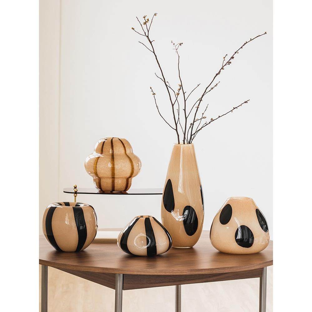 中古风拼色条纹琉璃花器手工艺术插花摆件高品质玻璃花瓶,纺织面料/辅料/配套,纺织机械配件,淘宝优惠券,粉丝福利购,淘宝优惠卷