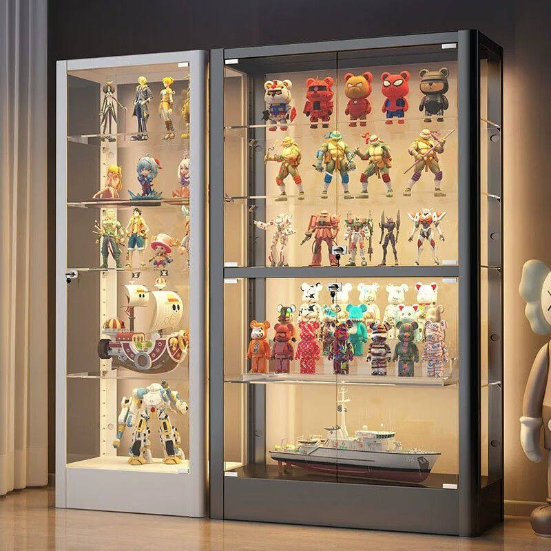 模型乐高展示柜压克力玻璃柜展示架家用玩具模型展示台夹缝收纳柜