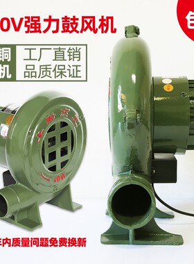 家用柴火灶鼓风机小型电动烧烤专用强力220v烧火炉灶食堂炉子吹碳