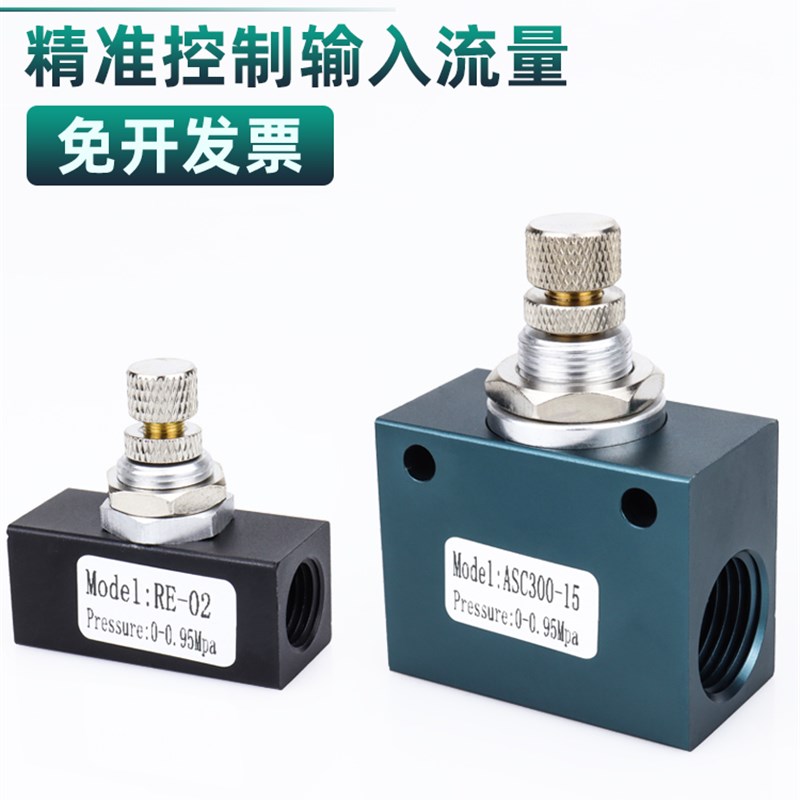 ZHCI单向节流阀ASC100/200/300/-06/08/10/15调速阀RE-01/02/03/4