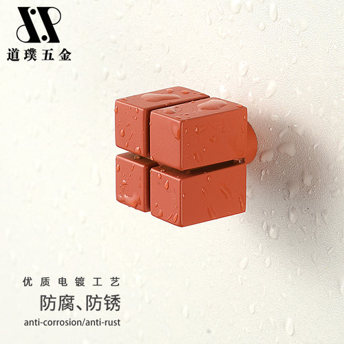 dp道璞个性创意拉手抽屉衣柜门橱柜锌合金轻奢柜子把手/方型积木