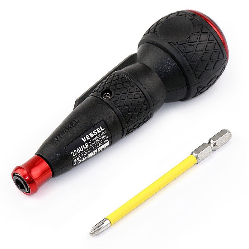 VESSEL威威进口电动螺丝批充电式螺丝刀多功能电批迷你起子220USB