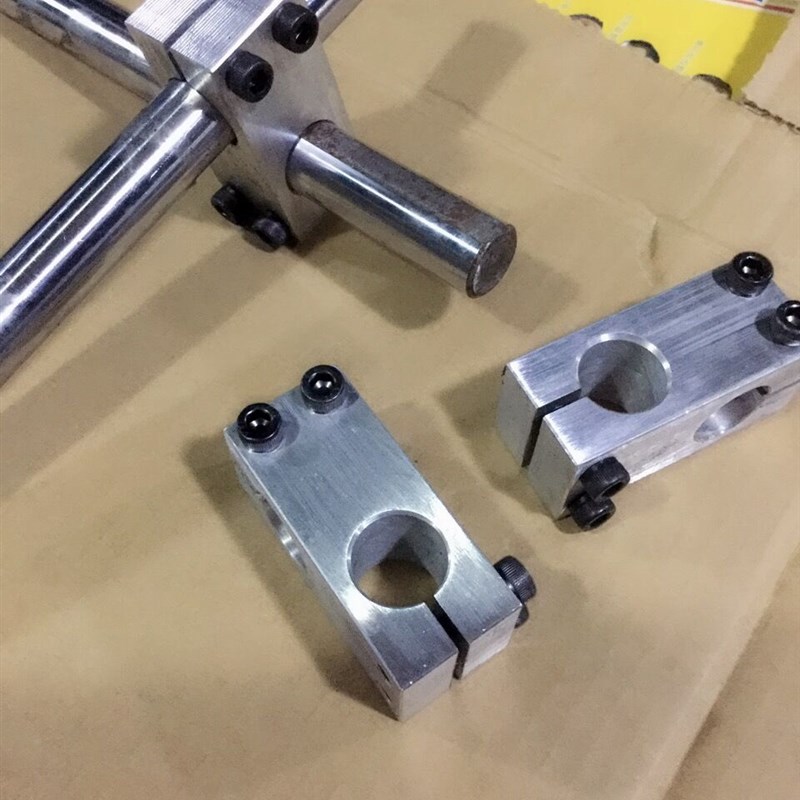 双螺丝孔十字夹大全双螺丝锁紧固定夹大全光轴支架固定连接件管夹