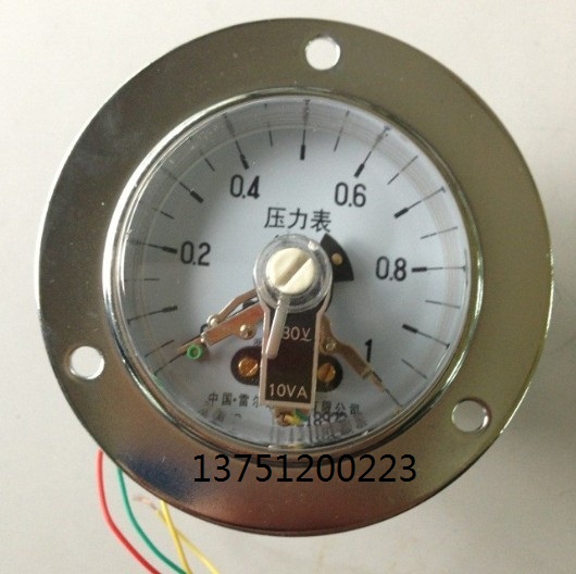 雷尔达YX-60ZT轴向带边电接点压力表 控制表 真空表 0-1MPA