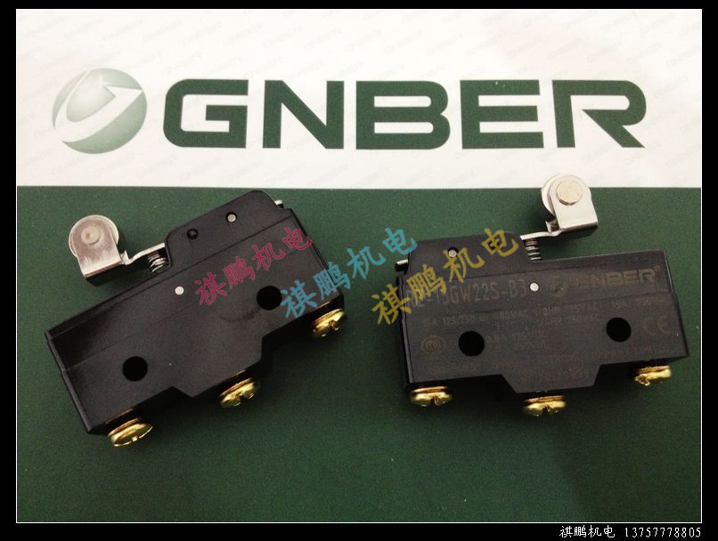 正品冈本微动开关 RZ-15GW22S-B3 滚轮短杠杆型铜轮 银触点长寿命