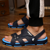 一字拖男浴室内外防滑凉拖鞋 凉鞋 韩版 两用沙滩鞋 拖鞋 室外潮款 男士
