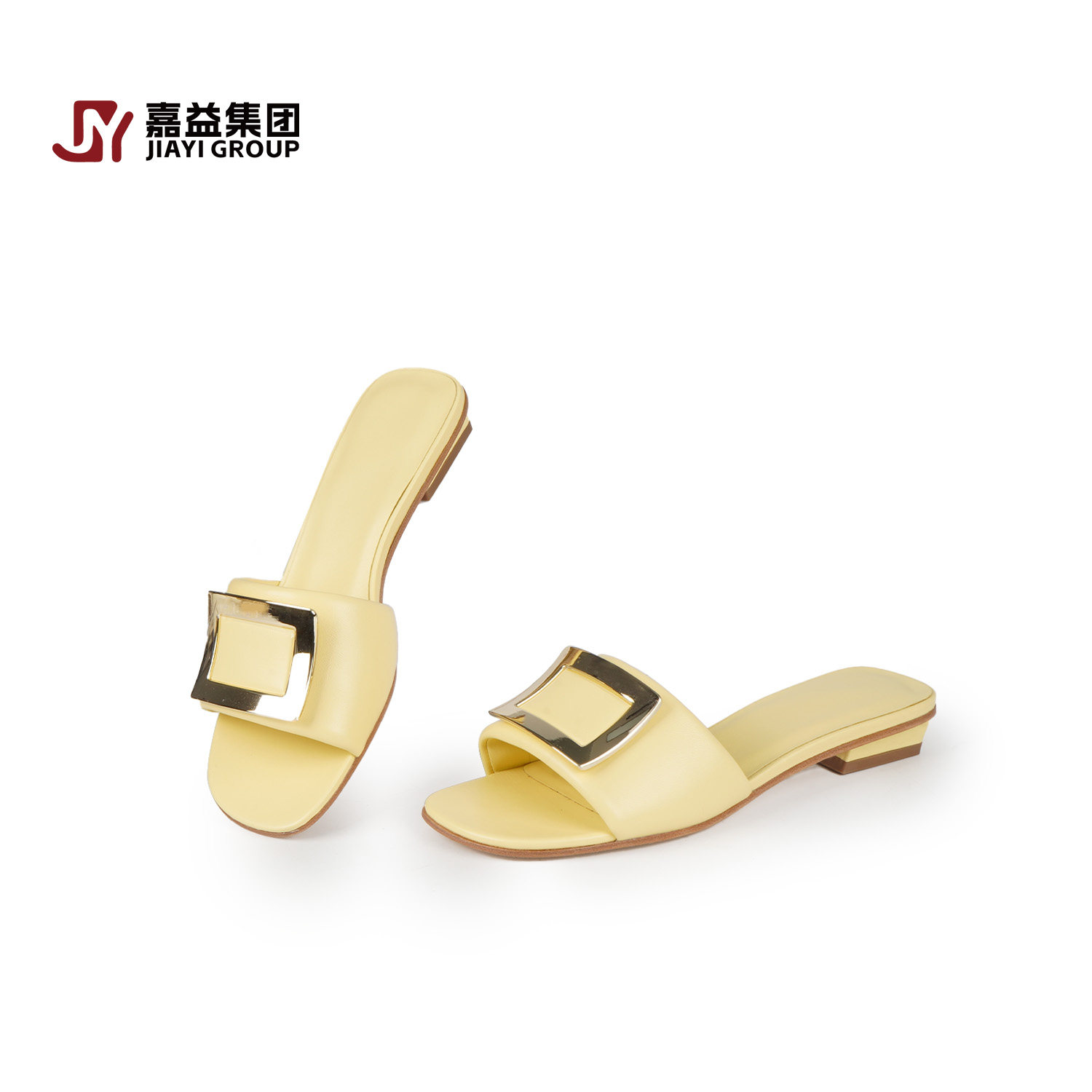 【羊皮低跟拖鞋】面料+内里+垫脚:羊皮 跟高:2.5cm