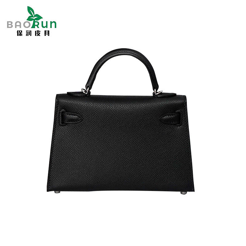 BAORUN春夏新款凯莉包EP手掌纹真皮时尚百搭女士经典复古手提包