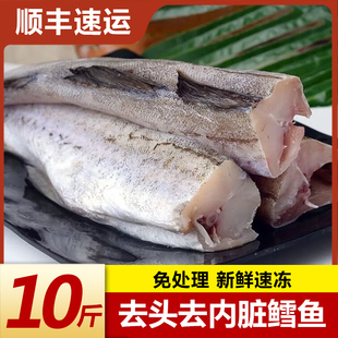 明太鱼新鲜冷冻无头鳕鱼深海狭鳕鱼海鱼整条棒棒鱼宝宝辅食批发