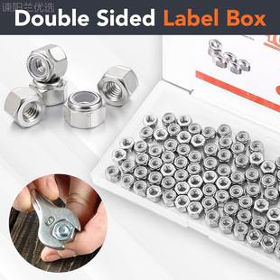 英制 公制蓝TMP尼龙 白龙 装 304不锈钢六美角紧尼锁螺盒母366pcs