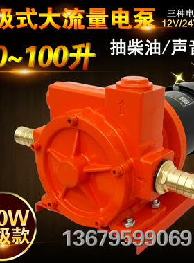 大功率抽油泵12V24V220V大流量柴油自吸电动油泵机械表车载加油机