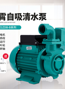 广东凌霄牌水泵1ZDB35/45/65型自吸清水泵家用自来水增压泵抽水机